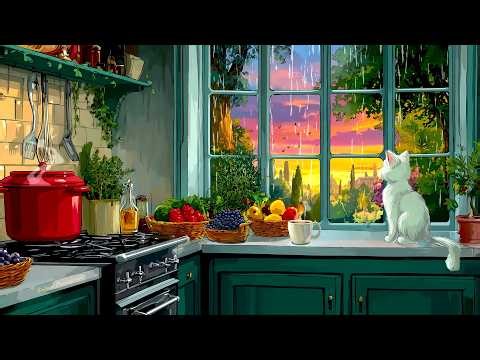 SOFT VINTAGE MUSIC 🎶 Relaxing Background for Calm Evenings & Spring Rain