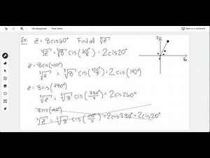 Powers and Roots of Complex Numbers