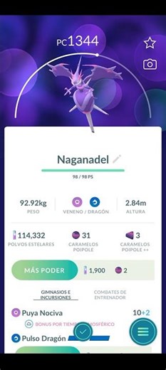 💥Evolucionando a Naganadel en Pokémon Go💥 #PokemonGo #pokémon #shorts