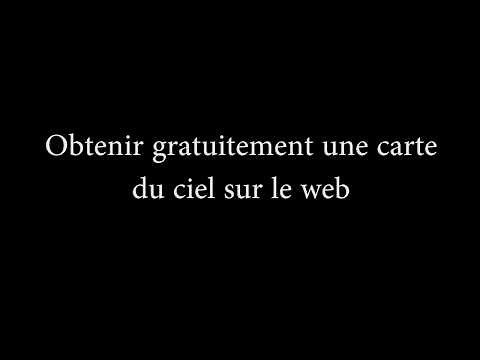 Get your sky map for free on the web