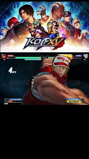 Terry's super special action on Angel in KOF XV - The King of Fighters XV - 4K 60fps #shorts.mp4