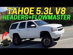 2008 Chevy Tahoe 5.3L V8 Exhaust Sound w/ Headers & Flowmaster Super 10!