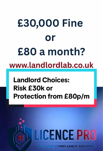 Don’t let one oversight cost you £30k. The council has invested heavily in their enforcement teams and they need a return. So “I didn’t know” won’t help protect you. What will protect you is Licence Pro. Sign up at www.landlordlab.co.uk #UKLandlords #RentersRightsAct #PropertyInvestingUK #LandlordCompliance #PropertyInvesting