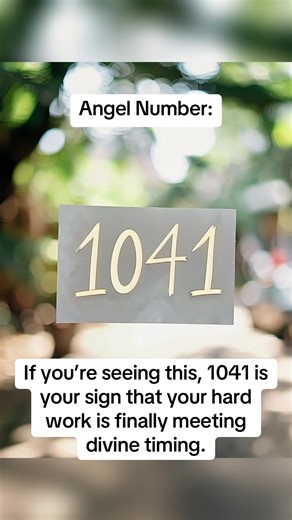 🌟 Angel Number 1041: Today’s Reading Seeing 1041 today is a spiritual