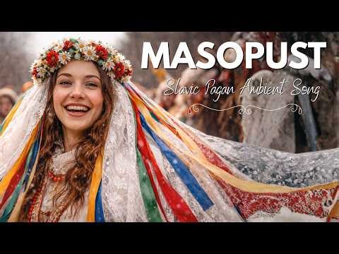 🎭 WILD SLAVIC PAGAN RITUAL – Ancient Folk Dance & Celebration | 🌿 Masopust Song 🥁🌿