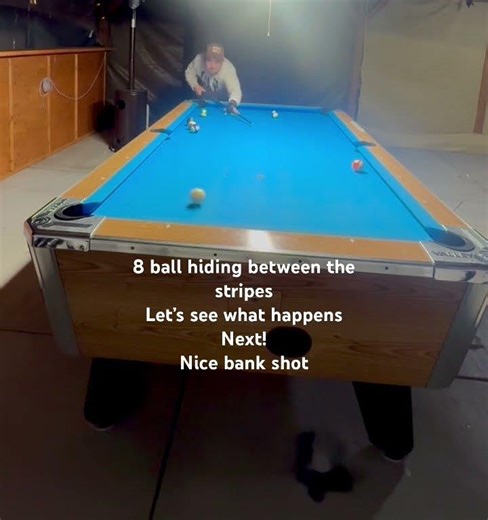 2026 welcome back. #pool billiards. Nice bank shot
