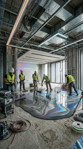 Futuristic AI Smart Home Transformation | Luxury Epoxy Floor #ai #smarthome #luxury