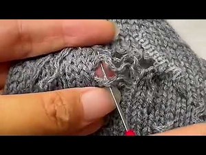 How to Perfectly Repair a Hole in a Knitted Sweater Without Leaving Any Marks