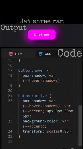 Button animation in HTML and CSS 🧑🏻‍💻😎