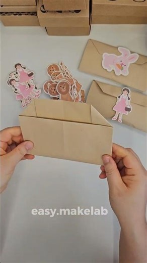 A4 paper → a cute sticker storage envelope in 30 seconds!