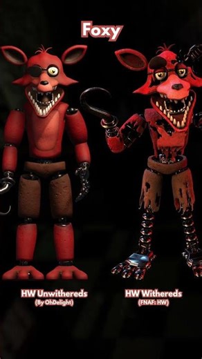 FNAF HW: Unwithereds Vs Withereds