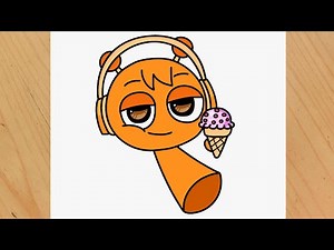 Como dibujar a OREN de Incredibox Sprunki Animated Series seck