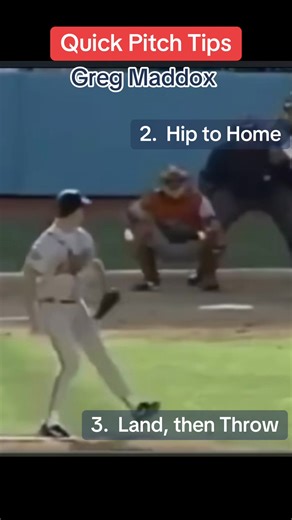 🔥 Greg Maddux | Hall of Famer 🔥 One of the greatest to ever touch a baseball — and a masterclass in clean, efficient mechanics. Maddux didn’t overpower hitters… he out-pitched them. Watch how this clip checks every box of the Core 4 👇 1️⃣ Knee to Glove Smooth lift with perfect tempo, setting up early direction toward the target. 2️⃣ Hip to Home Hips drive the delivery — simple, efficient, and incredibly repeatable. 3️⃣ Land, Then Throw Foot strike → hips fire → shoulders follow. Elite sequenc