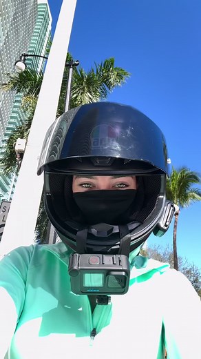 I’m in love with Miami #fyp #biketok #bikergirl
