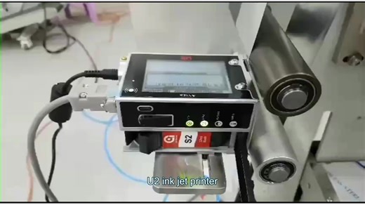 U2 Anser Online Thermal Inkjet Printer Vertical Form Fill Seal (VFFS) Packaging System for Flex Material Batch Number Coding