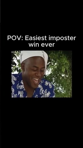 Easiest Among Us win ever #amongus #amongfunnymoments #funny