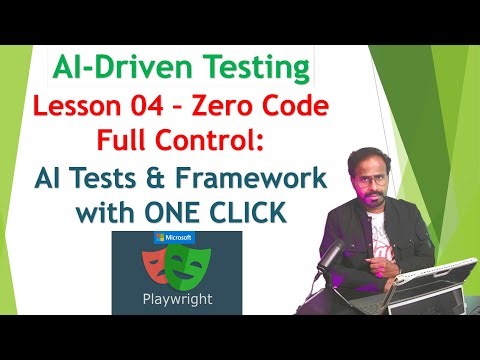 AI-Testing with Playwright MCP - Lesson 04 | Zero Code: AI Tests & Build Framework with ONE CLICK