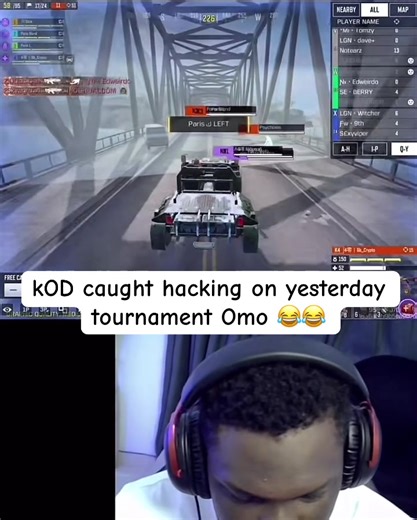 @ace_react Kod was caught hacking on stream Omo #fyp #goviral #codm
