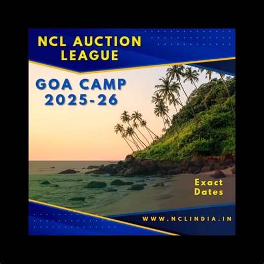 NationalCricketLeague on Instagram: "NCL GOA CAMP FINAL DATES & DETAILS: Camp Instructions: - The camp is scheduled for a duration of three days. - Selection criteria are solely based on the individual performance of the players. - Out of 200 candidates, 90 players will be selected. - Participants are not required to bring any kits for the fitness camp. - It is mandatory for all players to be dressed in a full white uniform. - This camp is organized exclusively for selection purposes. Important 