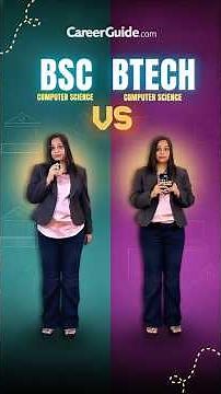 B.Sc. CS vs. B.Tech CS 🎓 | Which should YOU choose?