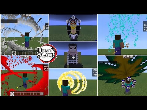 DEMON SLAYER MINECRAFT MOD/ADDON (KIMETSU NO YAIBA V6) || DEMON SLAYER SEASON 3