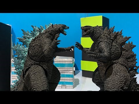 Godzilla 2019 Vs Godzilla 2021 Stop Motion Battle