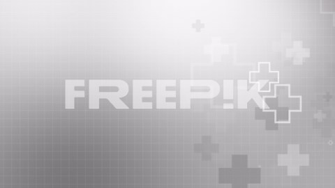 Plus signs, crosses animated on abstract grey background. Seamless looped. Copy space. | Premium Stock Video Footage