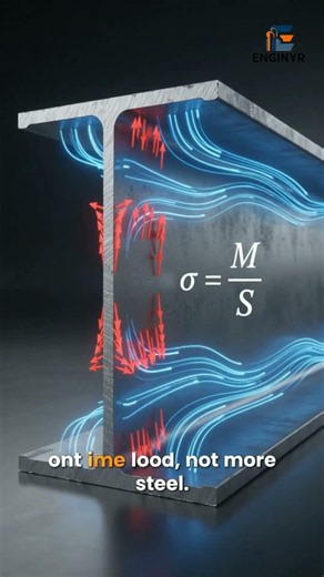 Why I-Beams Are Stronger Than You Think | Structural Engineering #shorts