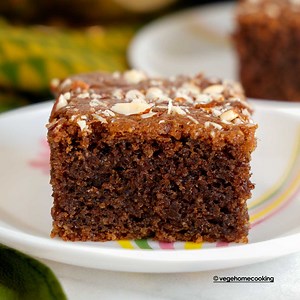 Almond Coffee Cake (Eggless) / Eggless Coffee Almond Cake