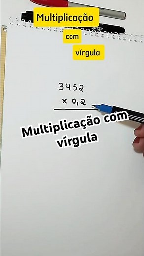 Multiplicação com vírgula #matematica #multiplicacao