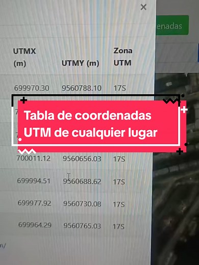 Calcular área y distancia con coordenadas UTM