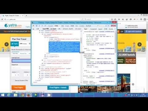 How To Handle Listbox In Selenium Webdriver | Select class in Yatra.com