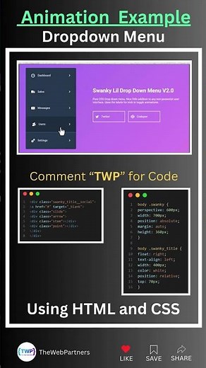 Create a Professional Dropdown Menu | HTML and CSS #html #css