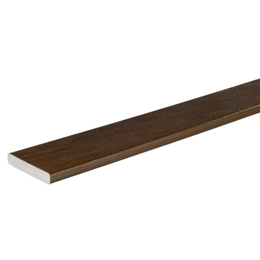 Check The Home Depot's Q&A Before Buying: TimberTech Composite Legacy 5/4 in. x 6 in. x 20 ft. Square Mocha Composite Deck Board (Actual: .94 in. x 5.36 in. x 20 ft.)