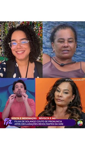Filha de Solange Couto critica falas da mãe no BBB 26! Matheus Baldi cobra atitude da TV Globo