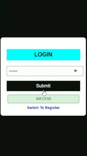 Modern Login Page UI Design 🔐 | HTML CSS JavaScript | Shorts