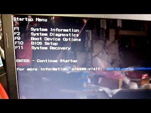 How to enter the Bios Setup of the HP Pavilion g4 notebook.