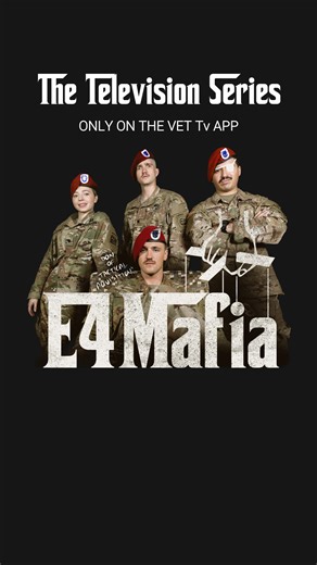 VET Tv 🇺🇲 Military Streaming on Instagram: "NOW STREAMING! The Army’s most powerful crime family… and they’re all E4s. 👉 E4 Mafia Only on the VET Tv app. #E4Mafia #VETTv #militaryhumor #darkhumor #militarylife"