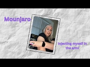 Mounjaro: injecting myself in the arm to see if it increases weight loss. Video demonstration.