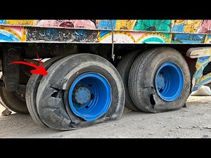Top 2 Overloading Tanker Trucks brakes fail causing the tires to explode. Let's see how repair works