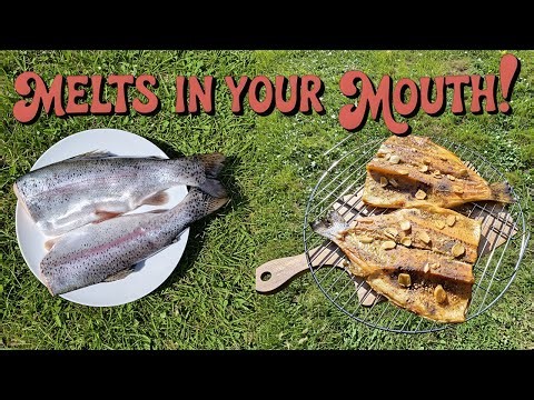 Smoking Trout on a Charcoal Smoker, Easy Backyard Recipe!