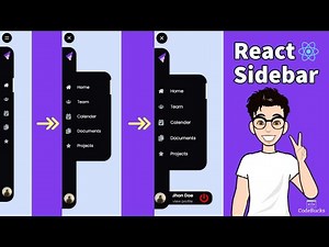 React Sidebar Navigation Menu Tutorial 🤩 [ Using Router + Page Transition with Frame-Motion ]