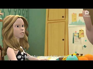 Colbie Caillat serves vegetables to Johnny Test/Johnny Test refuses to eat vegetables/grounded