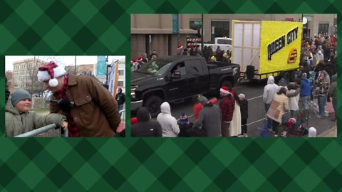 Remy goes live on the spot -- Springfield Christmas Parade