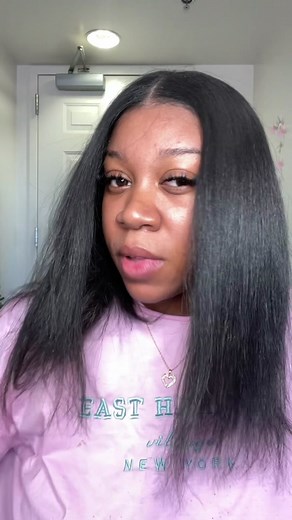 I had to flip my hair again cuz it couldn’t hold lol. #silkpressnaturalhair #natrualhair #blackwomenhairstyles #silkpresshairstyles #90shairstyle #grwm #chitchat #naturalhairtutorial #hairandmakeup #drakeand21savage
