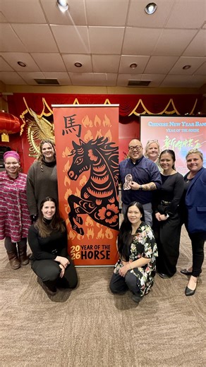 Cue the drumroll… the 2026 Zodiac Banner has arrived 🔥🐎 Last night, we had the best time revealing the 2026 Zodiac Banner and celebrating the Year of the Fire Horse at the annual Winnipeg Chinese Community and Cultural Centre's Lunar New Year Celebration at Kum Koon Garden. Designed by Jeremy Wat in collaboration with the talented students of École Victoria-Albert School, this project is what downtown is all about: creativity, culture and community coming together. Thanks, too, to Pauline Leun