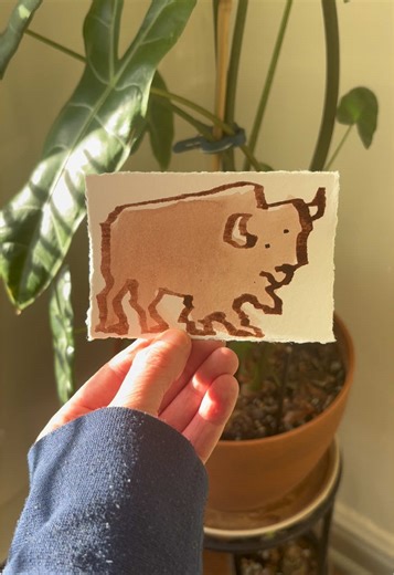 Exploring My Bison Illustrations: Day 1