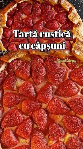 Rustic strawberry tart 🍓 The dessert you will fall in love with