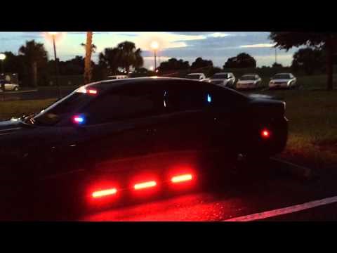 2015 Dodge Charger Police Car LED Police Lights outfitted by HG2 Emergency Lighting