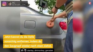 Geheimtrick: So entfernen Sie Dellen aus Ihrem Auto schnell und einfach